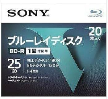 Amazon.co.jp: SONY ソニー ブルーレイ BD-R 1回録画用 25GB V